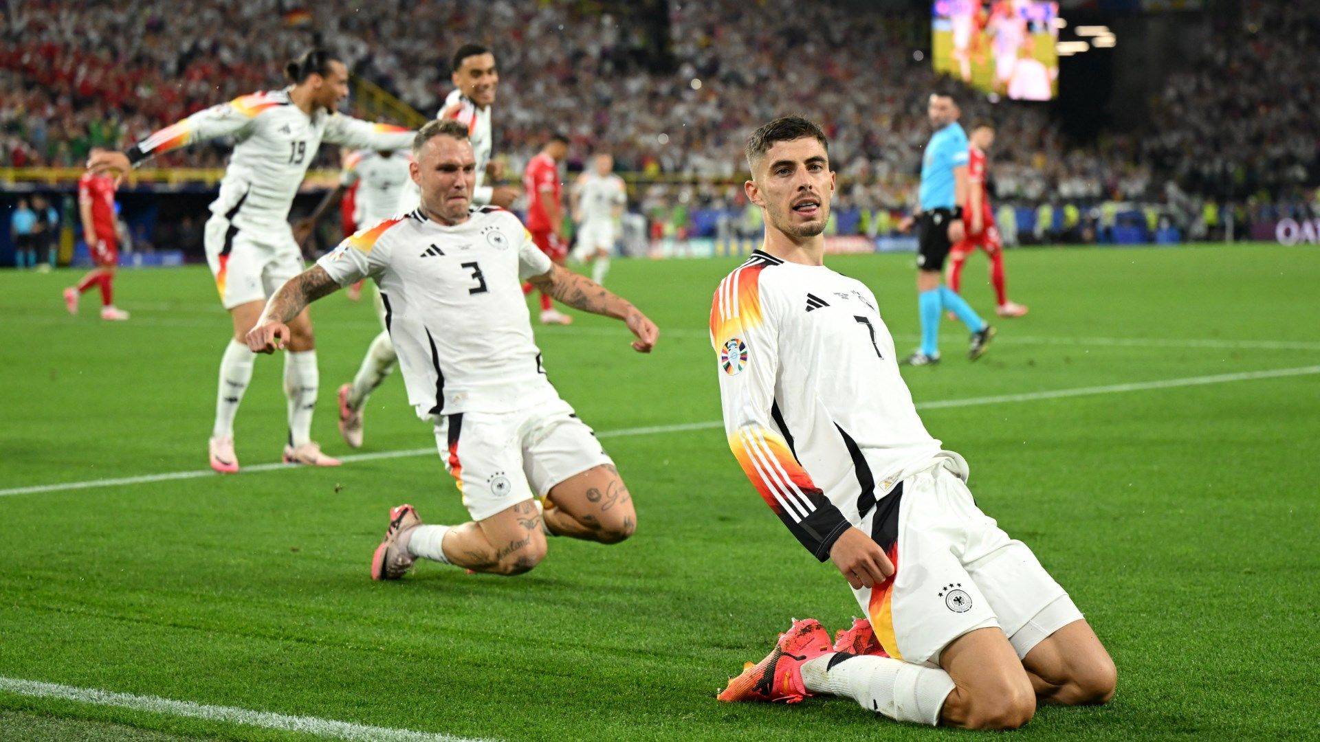 Arsenal star Kai Havertz reacts after netting ice-cool penalty for